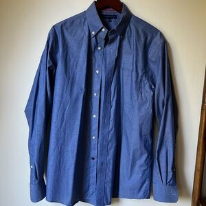 Tommy Hilfiger blue button down shirt